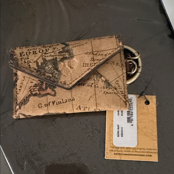 Patricia Nash Handbags - Patricia Nash Vintage Map Print Keychain Wallet